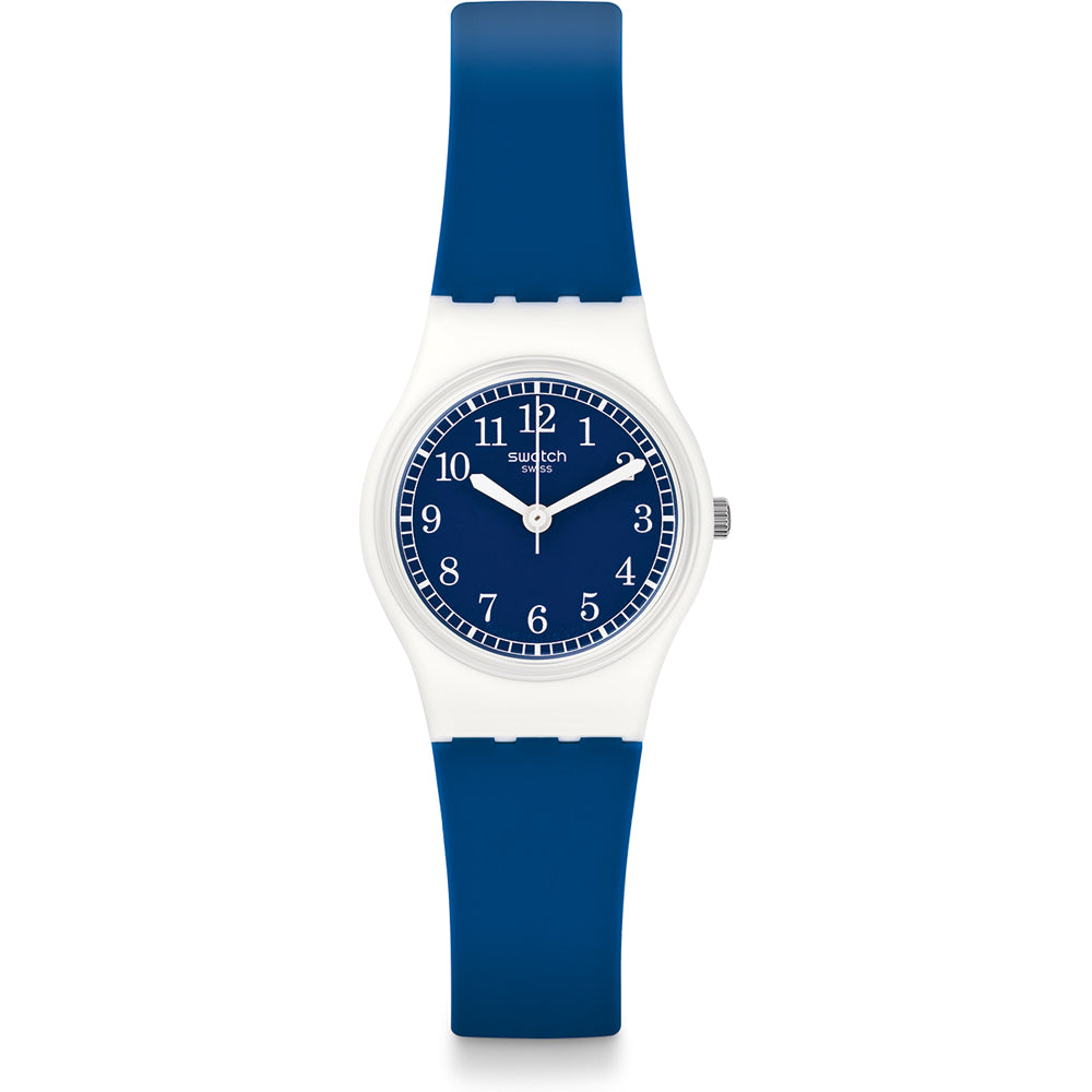 Swatch Squirolino LW152 - cinturino e quadrante blu - cassa bianca