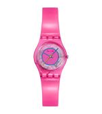Load image into Gallery viewer, Swatch Prismatically Pink SLP166 - cassa plastica rosa - cinturino silicone rosa - quadrante rosa