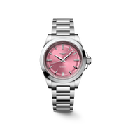 Il Longines Conquest L3.430.4.99.6 è un orologio automatico da donna con cassa in acciaio inossidabile da 34 mm e quadrante rosa a lavorazione 