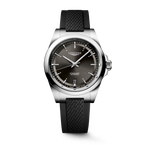 Load image into Gallery viewer, Orologio Longines Conquest L37204529 con cassa rotonda in acciaio inox da 38 mm, quadrante nero a raggi di sole con indici applicati argentati e lancette luminose, datario a ore 3 e vetro zaffiro antiriflesso.
