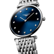 Cassa in acciaio inossidabile da 24 mm con vetro zaffiro antigraffio e lunetta liscia dell'orologio Longines La Grande Classique