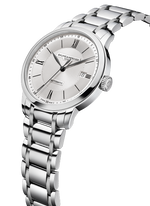Load image into Gallery viewer, Baume &amp; Mercier Classima 10854 - cassa e bracciale acciaio - quadrante argento con datario