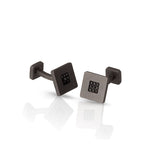 Load image into Gallery viewer, MANO|J Gemelli in titanio e diamanti black MINGEMT18BGEM