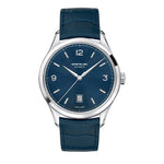 Load image into Gallery viewer, Montblanc Heritage Chrnometrié 116481 - cassa acciaio - quadrante e cinturino blu