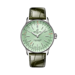 Load image into Gallery viewer, Quadrante antracite con indici a bastone e lancette luminescenti del Breitling Navitimer Automatic 36 A17327361L1P1.

