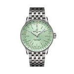 Load image into Gallery viewer, Quadrante antracite con indici a bastone e lancette luminescenti del Breitling Navitimer Automatic 36 A17327361L1A1.
