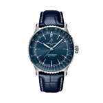Load image into Gallery viewer, Quadrante blu con indici e lancette luminescenti del Breitling Navitimer Automatic 41 A17329161C1P1.
