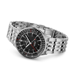 Load image into Gallery viewer, Cinturino con chiusura pieghevole in acciaio inossidabile del Breitling Navitimer Automatic GMT 41.
