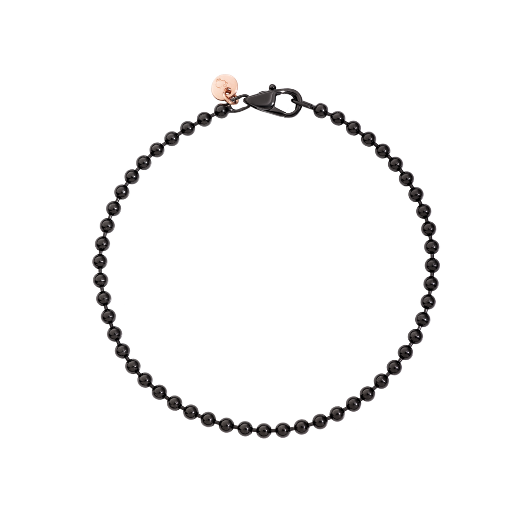 DoDo Bracciale in oro rosa 9kt, argento e PVD nero DBB7008-EVERY-PVDMX 