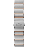 Load image into Gallery viewer, Bracciale integrato in acciaio inox con maglie lucide e satinate e fondello con incisione medaglione osservatorio Constellation
