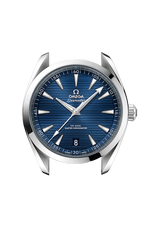 Load image into Gallery viewer, Cassa rotonda in acciaio inox da 34 mm con vetro zaffiro bombato e lunetta liscia lucida dell’Omega De Ville Ladymatic
