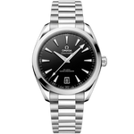 Load image into Gallery viewer, Omega Seamaster Aqua Terra 41 mm con quadrante nero laccato e indici rodiati.
