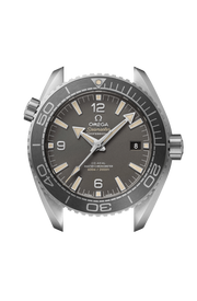 Lunetta girevole unidirezionale in ceramica nera lucida con scala graduata Liquidmetal™ e profilo laterale della cassa in acciaio inox da 43,5 mm.