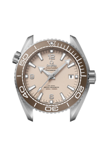 Load image into Gallery viewer, Cassa in acciaio inox da 43,5 mm con lunetta unidirezionale in ceramica color bronzo e scala subacquea Liquidmetal™ dell’Omega Seamaster Planet Ocean 600M
