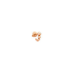 Load image into Gallery viewer, Orecchino Stud Bollicine DoDo in oro rosa 9K, design con bollicine sferiche, elegante e fresco.
