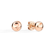 Orecchino Stud Pepita DoDo in oro rosa 9K, mono orecchino con design ispirato a pietre levigate dal mare.