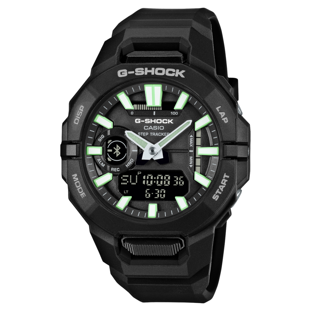 Orologio Casio G-Shock GBA-950-1A con quadrante combinato analogico-digitale nero e indici fosforescenti