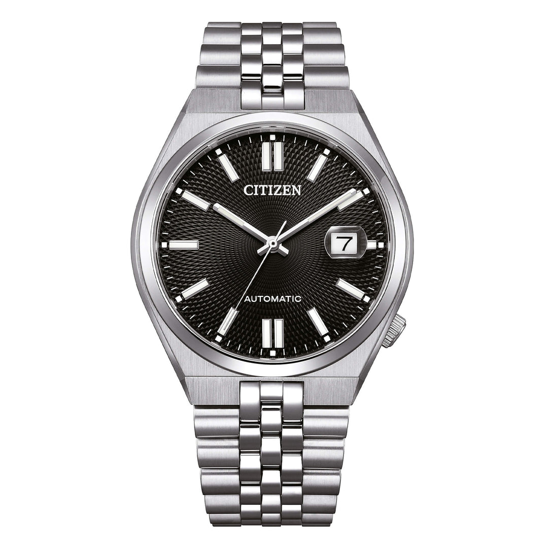 Orologio Citizen Tsuyosa 60 NK0020-55E uomo, automatico meccanico con cassa in acciaio 40 mm e quadrante nero.