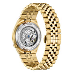 Load image into Gallery viewer, Citizen NK0023-57L orologio meccanico uomo con fondello trasparente, vetro zaffiro e bracciale acciaio oro rosa.
