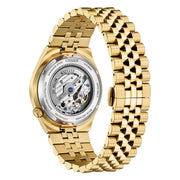 Citizen NK0023-57L orologio meccanico uomo con fondello trasparente, vetro zaffiro e bracciale acciaio oro rosa.