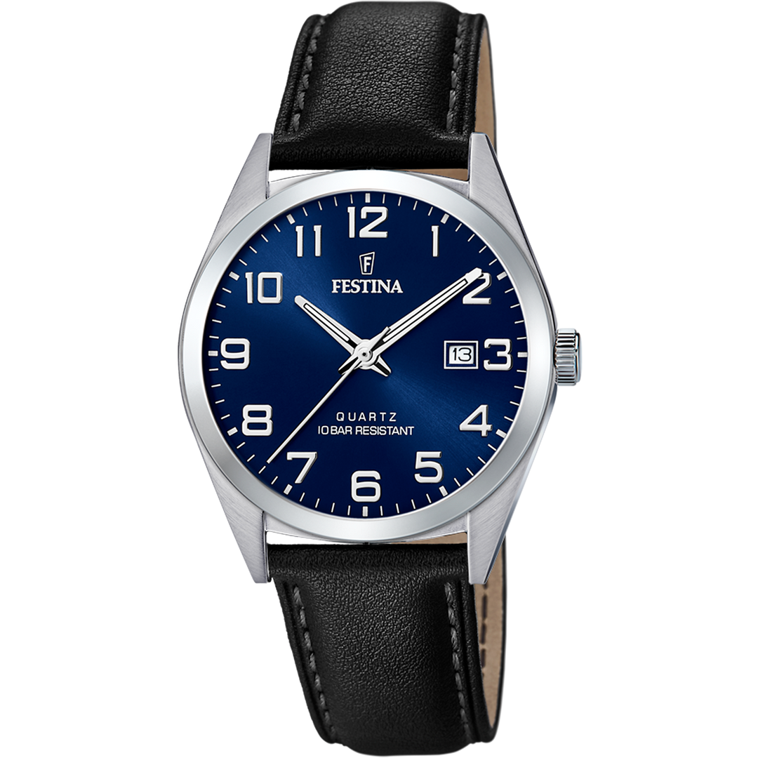 Orologio Festina Classics F20446/2 con quadrante blu elegante e lancette analogiche
