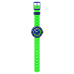 Load image into Gallery viewer, Cinturino in silicone verde con chiusura a fibbia.
