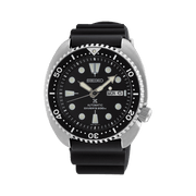 Orologio Seiko Prospex Diver SRPE93K1 con cassa robusta in acciaio inox e quadrante nero con indici luminosi.