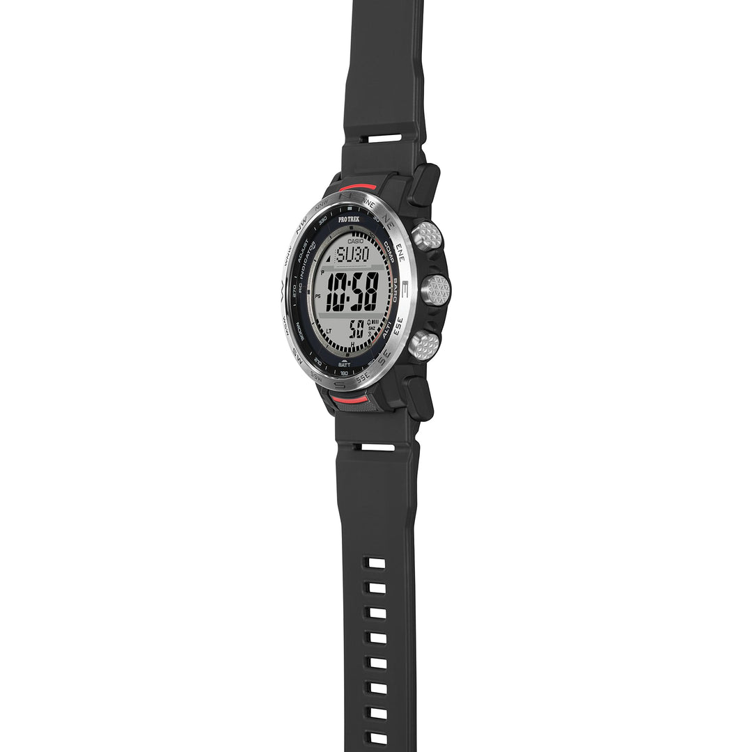 Casio PRW-35 PRW-35-1AER - cinturino e cassa resina nera - quadrante grigia multifunzione