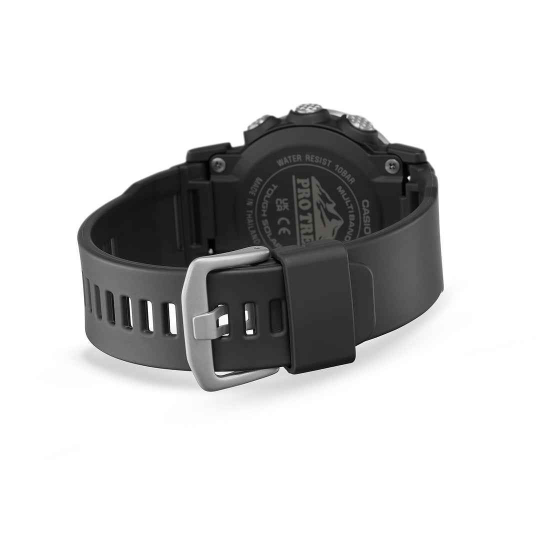 Casio PRW-35 PRW-35-1AER - cinturino e cassa resina nera - quadrante grigia multifunzione