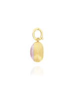 Load image into Gallery viewer, Charm Rosolio &quot;Boules&quot; in oro e Quarzo Fragola (Piccolo)
