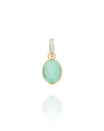 Load image into Gallery viewer, Charm Lattementa &quot;Boules&quot; in oro e Giadeite (Piccolo)
