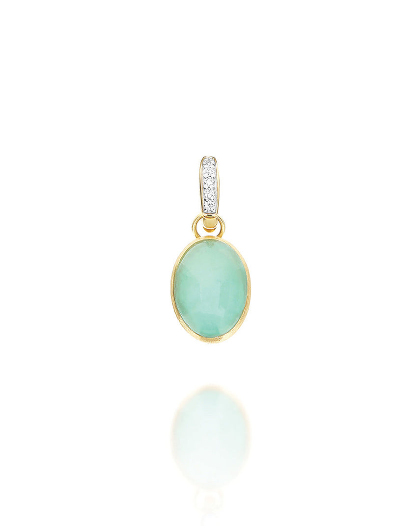 Charm Lattementa "Boules" in oro e Giadeite (Piccolo)