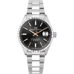 Load image into Gallery viewer, Quadrante nero con indici a bastone color oro rosa e lancette affusolate luminescenti dell&#39;orologio Philip Watch Caribe Urban R8253597116
