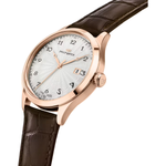 Load image into Gallery viewer, Cinturino in pelle marrone con chiusura deployante in acciaio color oro rosa dell&#39;orologio Philip Watch Museum R8253225002
