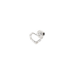 Load image into Gallery viewer, Orecchino Cuore Diamanti Bianchi
