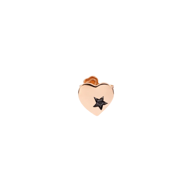 Orecchini Cuore Diamanti Neri