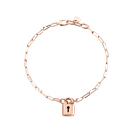 Load image into Gallery viewer, Bracciale Lucchetto Oro Rosa
