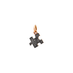 Load image into Gallery viewer, Ciondolo Puzzle Oro Rosa e Diamanti Neri
