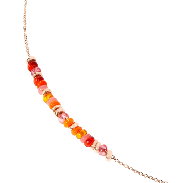 Collana Rondelle Arancio