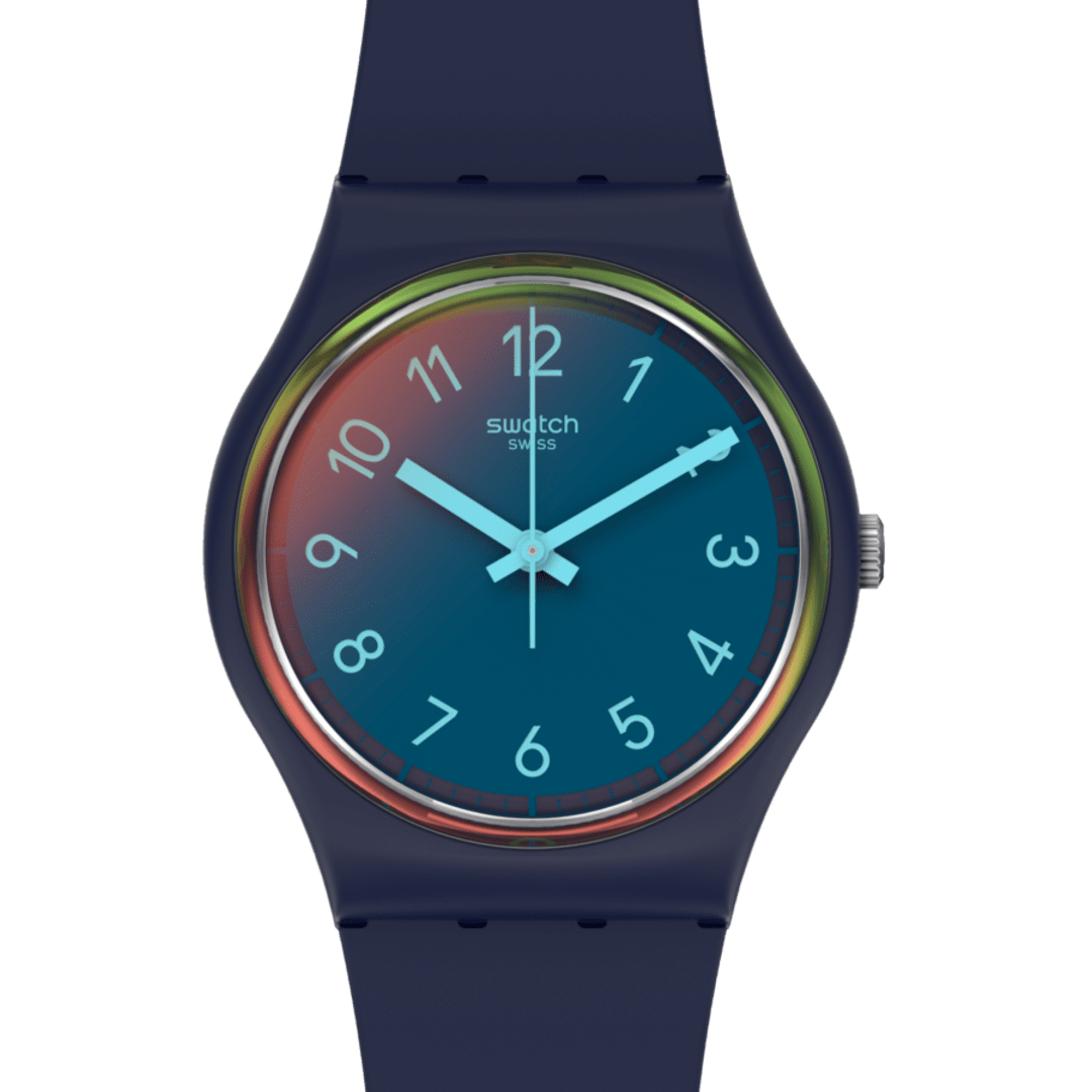 Swatch La night blue SO28N110 - cassa e cinturino materiale in origine biologica - quadrante blu