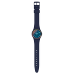 Load image into Gallery viewer, Swatch La night blue SO28N110 - cassa e cinturino materiale in origine biologica - quadrante blu