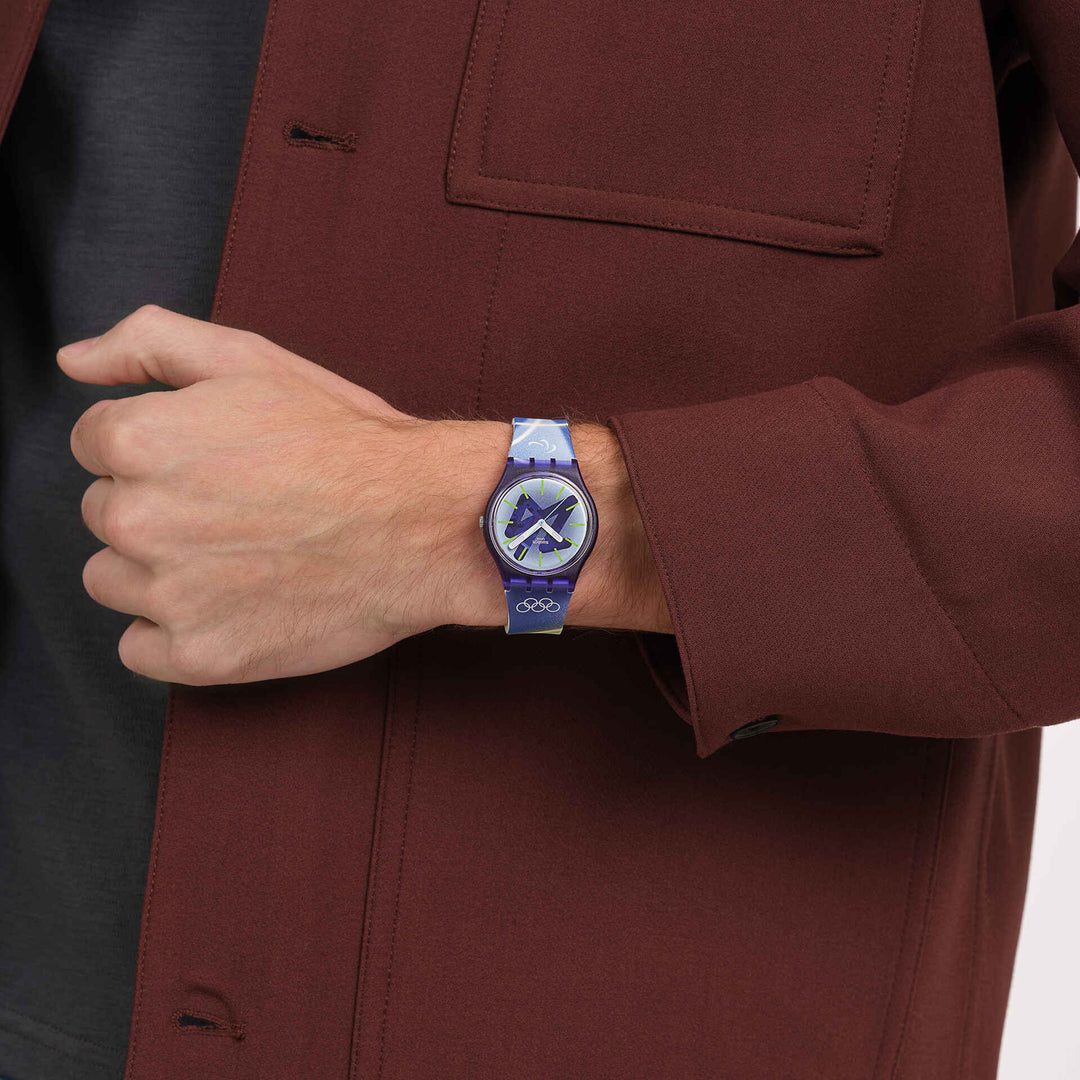 Swatch Olimpiadi 2026 CHASING PEAKS SO28Z135 - Milano Cortina 2026 - polso