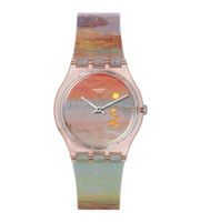 Swatch Turner's Scarlet Sunset SO28Z700 - cassa trasparente - multicolor