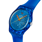 Load image into Gallery viewer, Swatch Brilliantly Blue SO29S102 - cassa plastica blu - cinturino silicone blu - quadrante azzurro