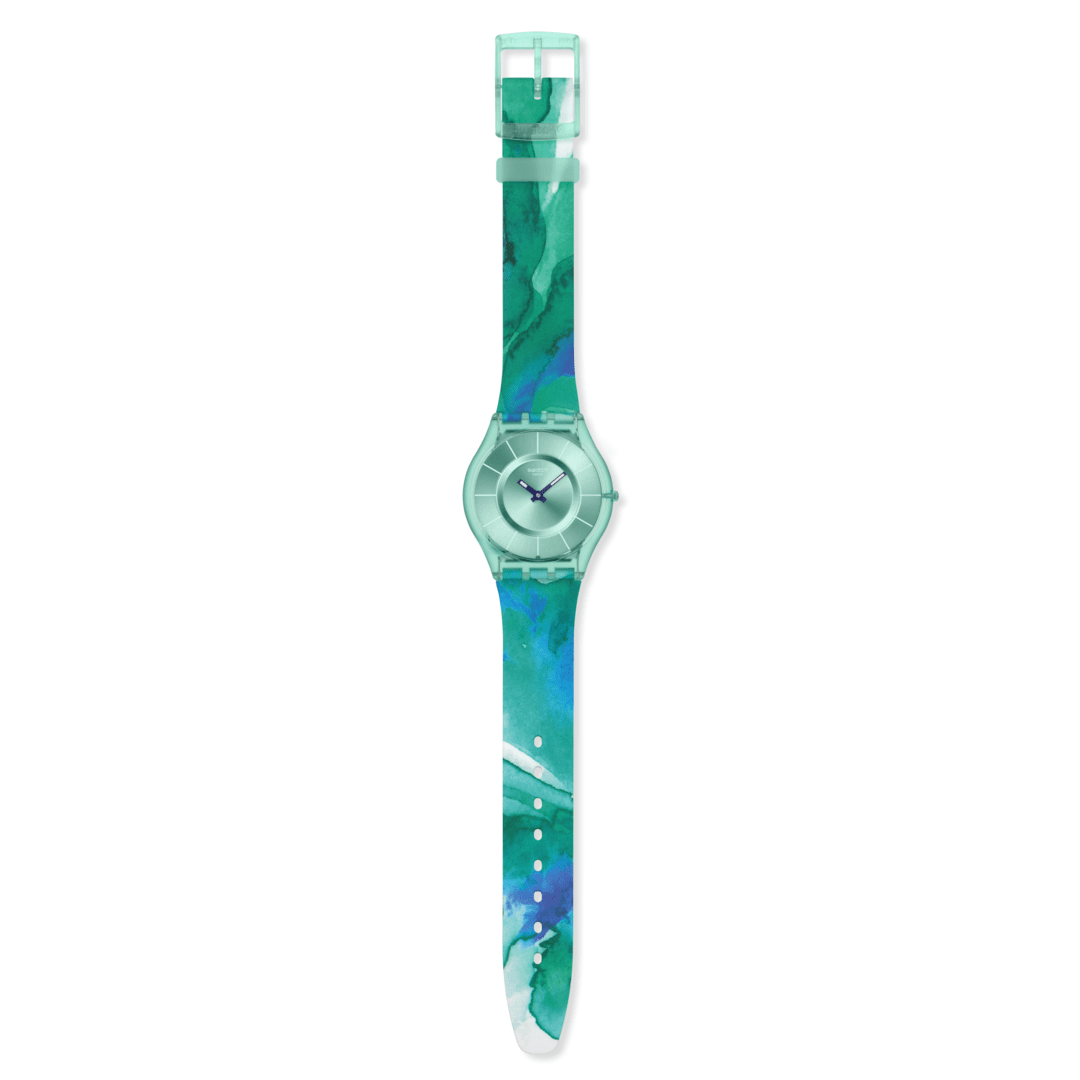 Swatch Paradise mist SS08G111 - cassa e quadrante azzurro - cinturino silicone