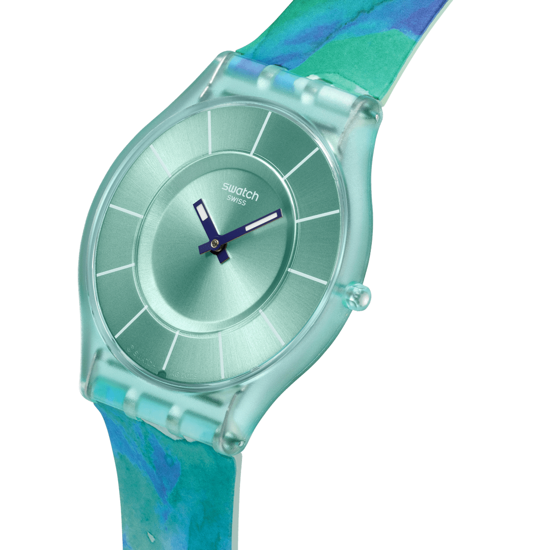 Swatch Paradise mist SS08G111 - cassa e quadrante azzurro - cinturino silicone