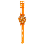 Load image into Gallery viewer, Swatch Pacific sea nettle SSCU09O100 - cassa arancione - quadrante arancione trasparente - cinturino silicone arancione