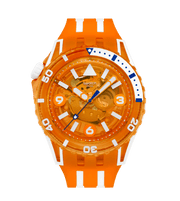 Swatch Pacific sea nettle SSCU09O100 - cassa arancione - quadrante arancione trasparente - cinturino silicone arancione