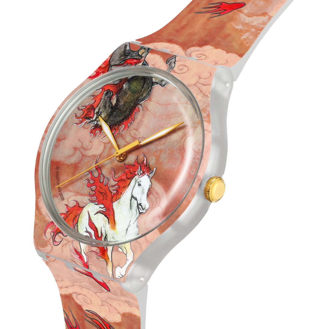 Swatch Riding the clouds SUOZ369 -collaborazione con Yu Wenjie