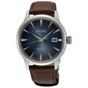 Seiko Presage SRPK15J1 con quadrante blu testurizzato e cassa in acciaio inox 40,5 mm.